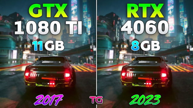 RTX 4060 vs GTX 1080 Ti – Test in 8 Games | 1440p