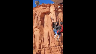 Couple BASE Jumps Off High Cliff | People Are Awesome #shorts