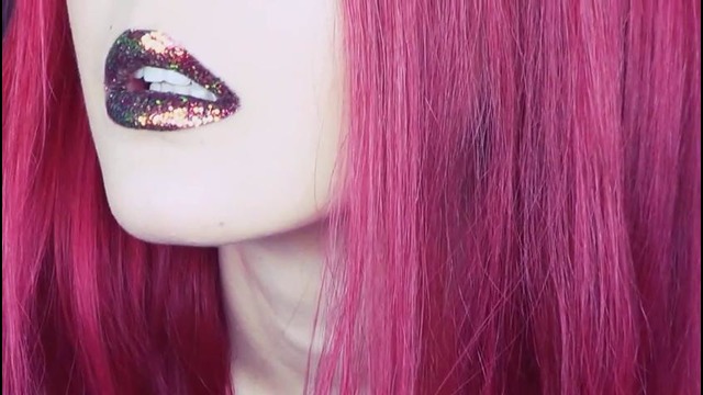 Голографические губы – make up tutorial