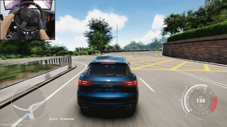 Test Drive Unlimited Solar Crown – Porsche Cayenne | Steering wheel gameplay