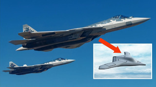 Су-57 и БПЛА «Охотник» пpoтив беспилотников США и Китая
