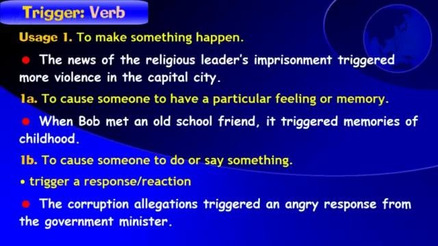 Essential Vocabulary- Trigger