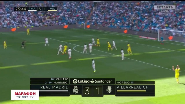 (HD) Реал Мадрид – Вильярреал | Испанская Примера 2018/19 | 36-й тур