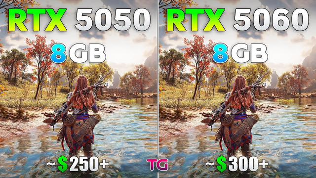 RTX 5050 vs RTX 5060 – Test in 12 Games