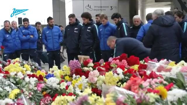 Сине-бело-голубые почтили в Пулково память жертв авиакатастрофы над Синаем