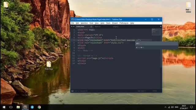 Multi page на HTML, CSS и JavaScript