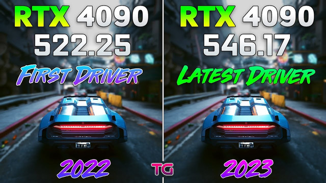 RTX 4000: First Driver vs Latest Driver – 1 Year Difference