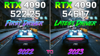 RTX 4000: First Driver vs Latest Driver – 1 Year Difference