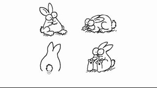 Саймон рисует кролика