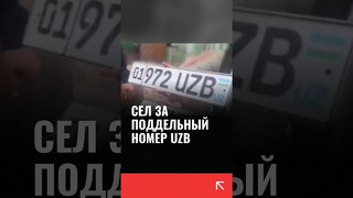 Сел за поддельный номер UZB