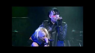 Marilyn Manson with Johnny Depp and Taylor Momsen @ Revolver Golden Gods Awards 2012
