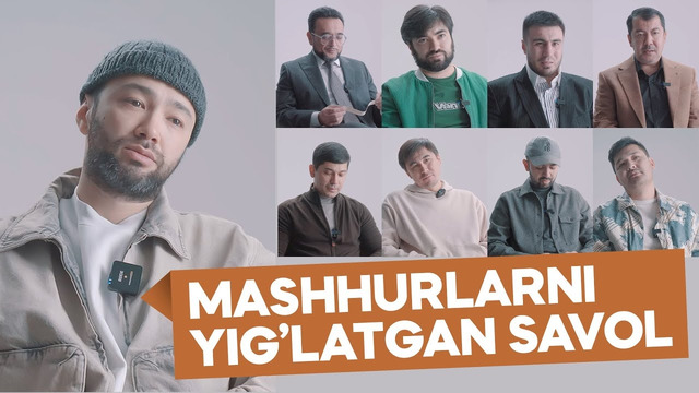 Mashhurlarni yig`latgan savol