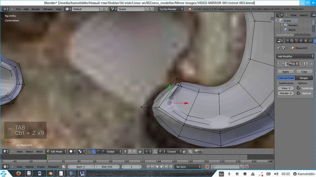 "Vintage Gold Victorian Mirror" ni 3d modelini yasash 1 qism