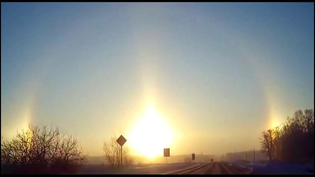 Три Солнца над Россией (17.02.2015)