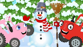 Снеговик – Тыр Тыр трактор – Песенки для детей про снег и зиму