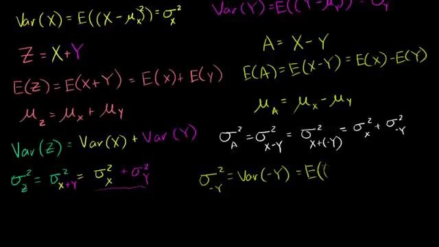 8. Variance of Differences of Random Variables