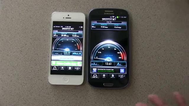 Apple iPhone 5 vs Galaxy S3 (LTE, Battery, Speed, Display) Part1