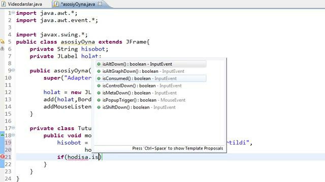 Javadan boshlang’ich darslar-77-Adapter Class