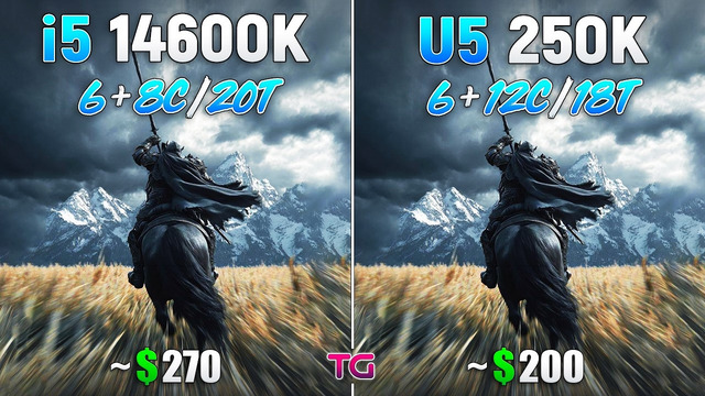 Ultra 5 250K Plus vs i5 14600K – Test in 10 Games