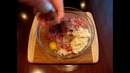 Мясной рулет с макаронами и сыром