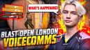 NAVI Voicecomms vs fnatic, FaZe, M80 at BLAST Open London 2025