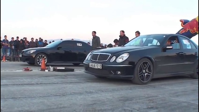 BMW M5 (E60) VS Mercedes E55 AMG (W211) Drag Race 402m