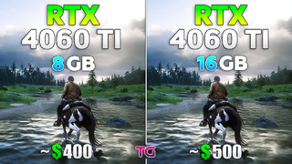 RTX 4060 Ti 8GB vs RTX 4060 Ti 16GB – Test in 10 Games