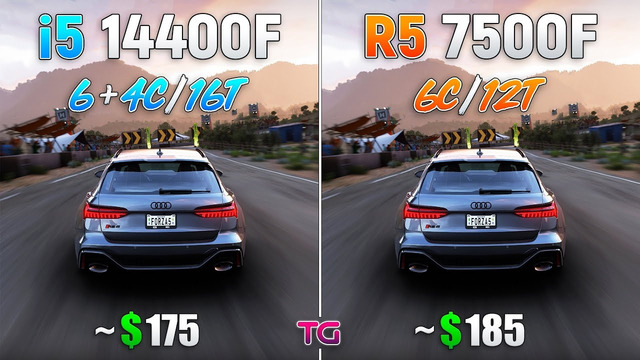 Core i5 14400F vs Ryzen 5 7500F – Test in 10 Games