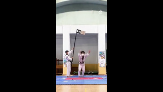 Person Does Epic Taekwondo High Kick | People Are Awesome #shorts