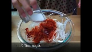 Korean Food: Radish Sidedish (무생채)