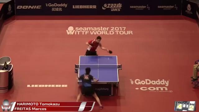 2017 German Open Highlights- Tomokazu Harimoto vs Marcos Freitas (R32)