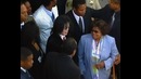 Michael Jackson at a court appearance