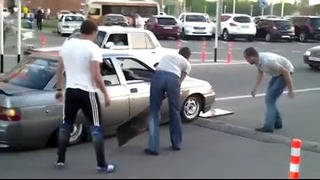 Заниженный таз vs лежачий полицейский Russian tuning vs speed bump