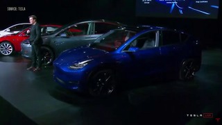 Илон Маск представил новый автомобиль Tesla – это электрический кроссовер Model Y