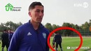 Вот что делают наши футболисты во время тренировки))