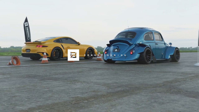 Porsche 911 Turbo S x VW Beetle | DRAG RACE