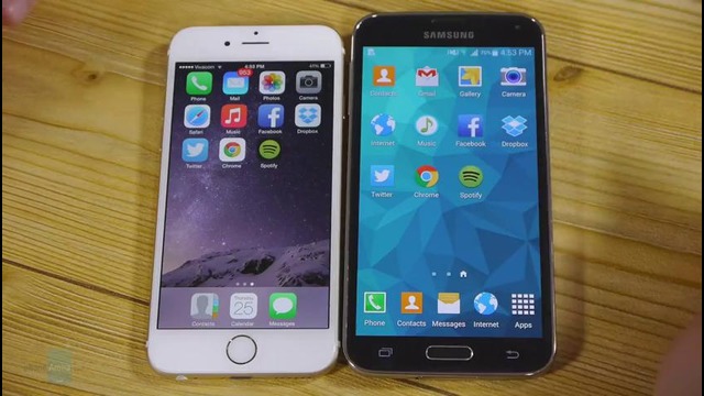 IPhone 6 против Samsung Galaxy S5