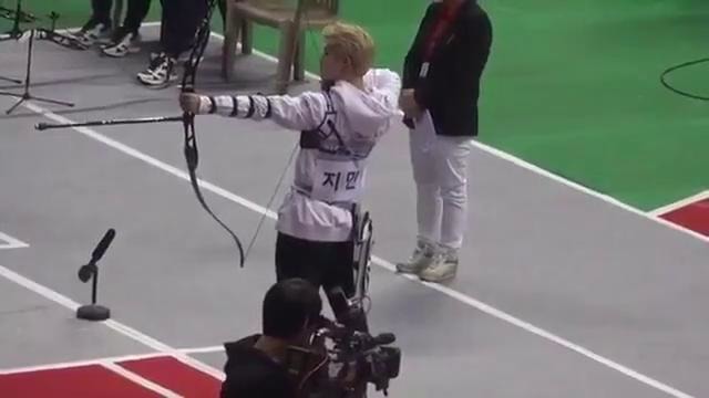 Jimin (BTS) in Archery at ISAC 2017