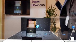 Демонстрация режима Super Slow-mo на презентации от Samsung 960 fps