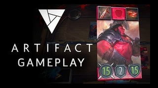 DOTA 2 Artifact – 7 минут гемплейя of Exclusive Gameplay Valve’s New Card Game