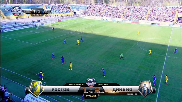 Christofer Samba’s goal. FC Rostov vs Dynamo | RPL 2014/15