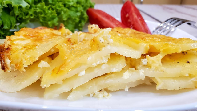 Картофель дофинэ с молоком и сыром – сочный и нежный