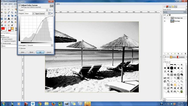 Learn GIMP Tutorial – Day 12 – Threshold Aliasing and Curves – YouTube