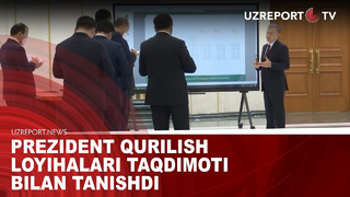 Prezident qurilish loyihalari taqdimoti bilan tanishdi