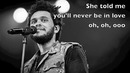The Weeknd – Can’t Feel My Face (Lyrics)