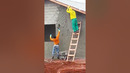 The art of cementing walls! #craftsmanship