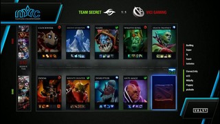 NYC Finals: Grand Final: Team Secret vs VG (Game 3) DOTA2