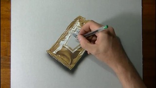 Drawing Time Lapse- a mustard sachet – hyperrealistic art