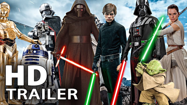 All STAR WARS Movie Trailer (1977 – 2018)