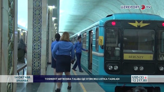 Toshkent metrosida talaba qiz o’zini rels ustiga tashladi